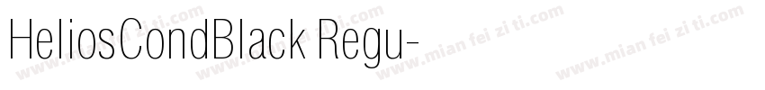 HeliosCondBlack Regu字体转换